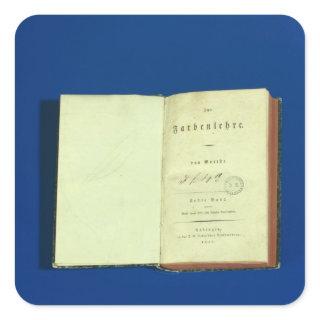 Theory of Colours, 1810 Square Sticker