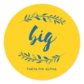 Theta Phi Alpha Big Wreath Classic Round Sticker