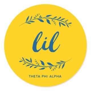 Theta Phi Alpha Lil Wreath Classic Round Sticker