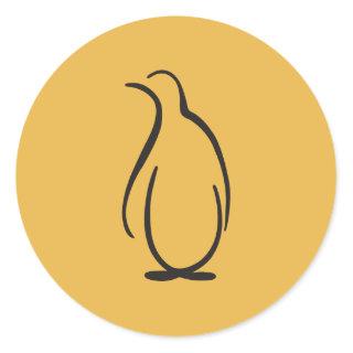 Theta Phi Alpha Penguin Logo Classic Round Sticker