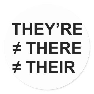 They're Not There Classic Round Sticker