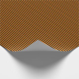 Thin Black and Orange Stripes