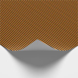 Thin Black and Orange Stripes