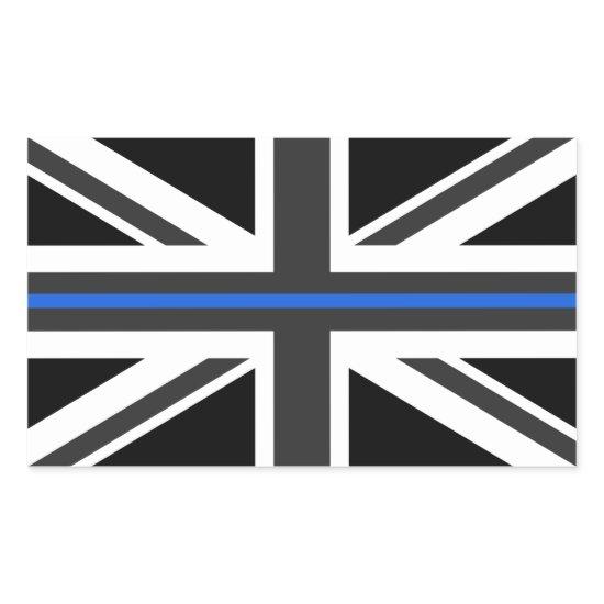 Thin Blue Line UK Flag Rectangular Sticker