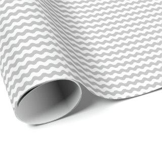 Thin Gray and White Waves