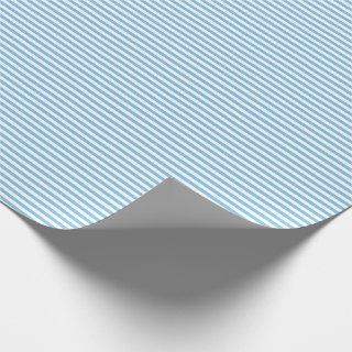 Thin Light Blue and White Stripes