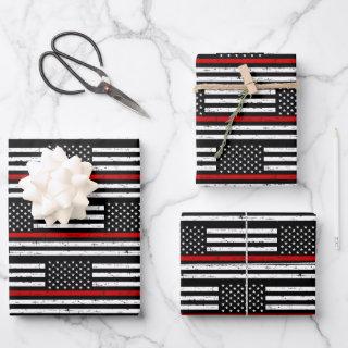 Thin Red Line Fireman Flag Retirement Firefighter  Sheets