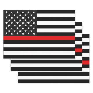 Thin Red Line Flag of the USA  Sheets