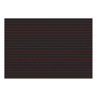 Thin Red Stripes on Black Party or Christmas  Sheets