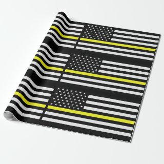 Thin Yellow Line Dispatcher Flag