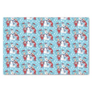 Thing 1 Thing 2 Snowman Pattern Tissue Paper