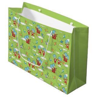 Thing One Thing Two Flying Kite Things Pattern Large Gift Bag