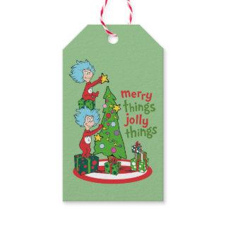Thing One Thing Two Merry Things Jolly Things Gift Tags