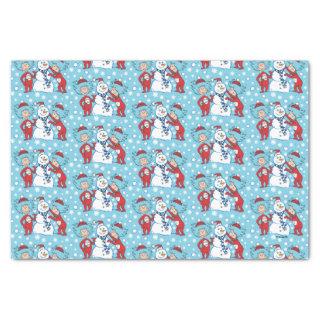 Thing One Thing Two Snowman Pattern Tissue Paper