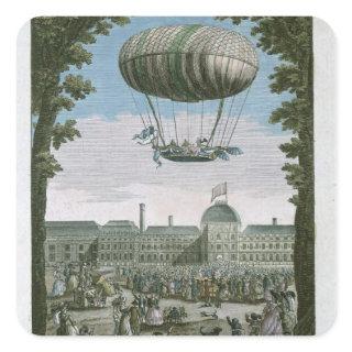 Third Flight of Nicholas Robert  and his Square Sticker