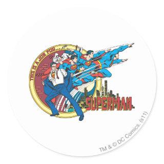This is a job for�Superman Classic Round Sticker