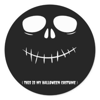 This Is My Halloween Costume Funny Halloween Kids Classic Round Sticker