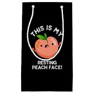 This Is My Resting Peace Face Pun Dark BG Small Gift Bag