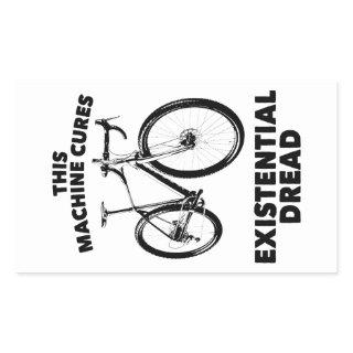 This Machine Cures Existential Dread Bicycle Rectangular Sticker