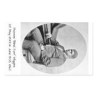 Thomas "Blind Tom" Wiggins, 1860 Rectangular Sticker