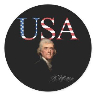 Thomas Jefferson USA Sticker