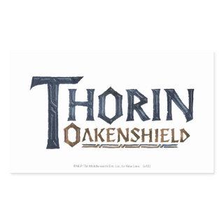 THORIN OAKENSHIELD™ Logo Blue Rectangular Sticker