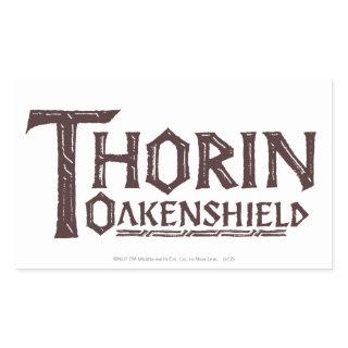 THORIN OAKENSHIELD™ Logo Brown Rectangular Sticker