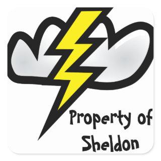 Thor's Thunder Square Sticker