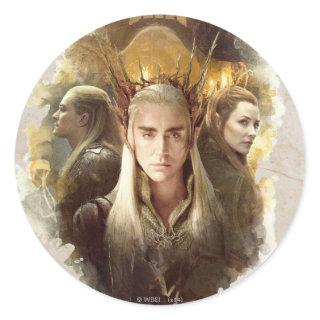 Thranduil, LEGOLAS GREENLEAF™, & TAURIEL™ Graphic Classic Round Sticker