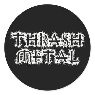 Thrash Metal Classic Round Sticker