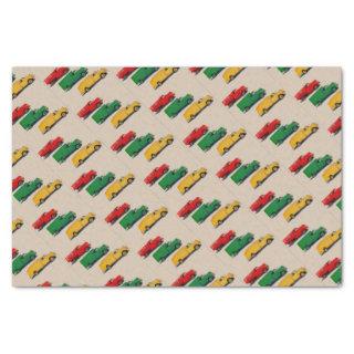 three 1940s  trucks tissue paper