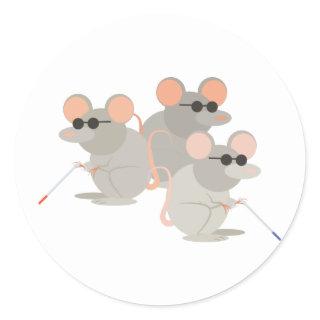 Three Blind Mice Classic Round Sticker