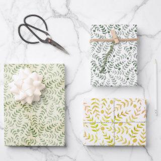 Three Colors Fern Leaf All Occasion Pattern  Sheets