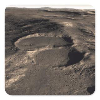 Three craters in the eastern Hellas region of M Square Sticker