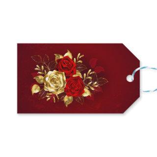 Three Jewelry Roses Gift Tags