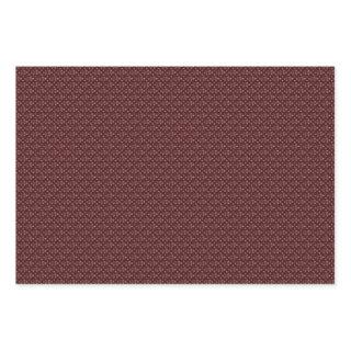 Three Maroon & White Designer Wrapping Sheets Set