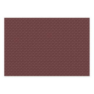 Three Maroon & White Designer Wrapping Sheets Set