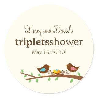 Three New Eggs Favor Sticker or Gift Tag Stickers