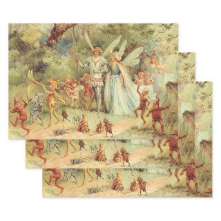 Thumbelina and Prince Wedding, Vintage Fairy Tales  Sheets