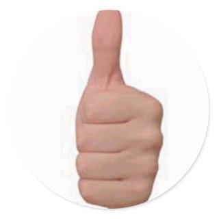Thumbs up! classic round sticker