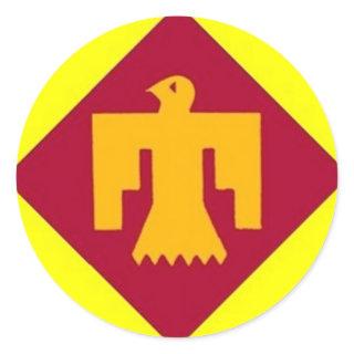 Thunderbird 45th classic round sticker