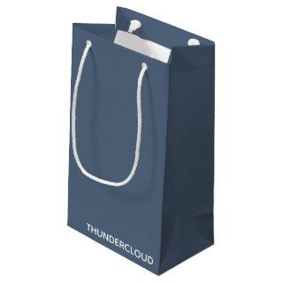 Thundercloud Blue-gray Color Name Small Gift Bag