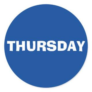 Thursday Ad Lib Royal Blue Sticker by Janz
