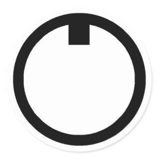 THX Circle Key Classic Round Sticker
