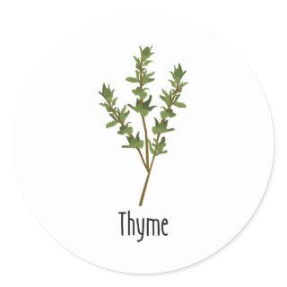 Thyme Spices Herb Classic Round Sticker