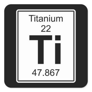 Ti - Titanium Square Sticker