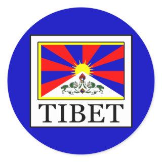Tibet Classic Round Sticker