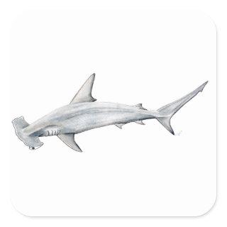 Tiburon martillo - Hammer head shark Square Sticker