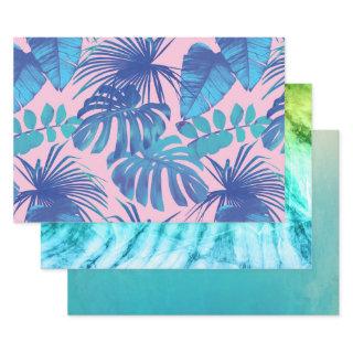 Tie Dye, Gradient Blue, & Colorful Palms  Sheets