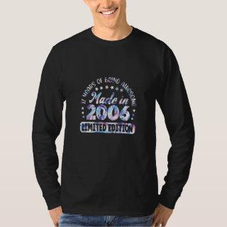 Tie-Dye Made In 2006 17 Year Of Being Awesome 17 B T-Shirt